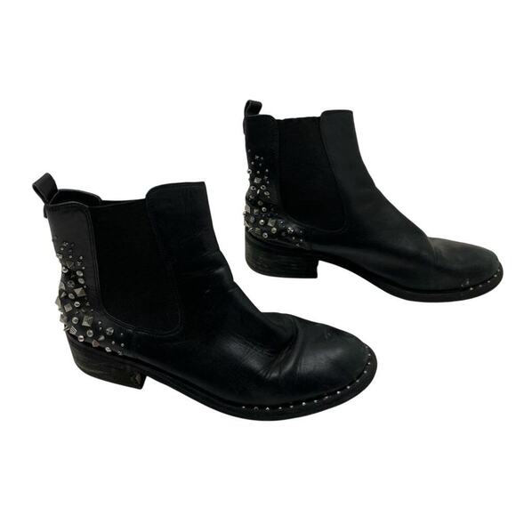 Sam Edelman Dover Boots Size 9 Studded Leather Festival Punk Style - Picture 4 of 7